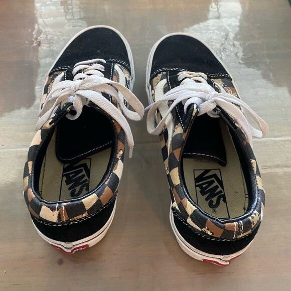 Vans Desert Camo Checkerboard Shoes Sz 4.5 M/6W - Picture 5 of 11